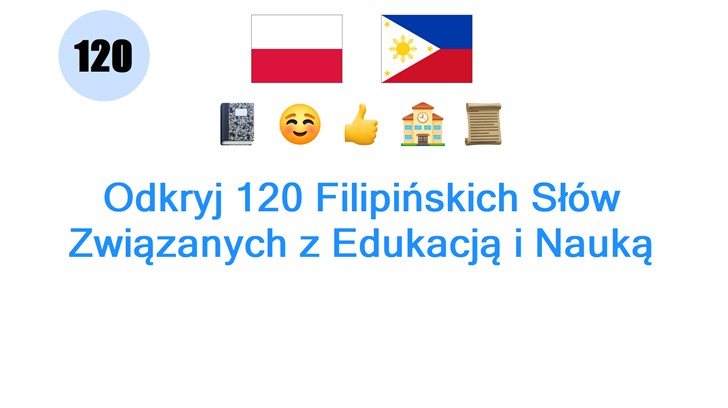 Odkryj 120 Filipińskich Słów Związanych z Edukacją i Nauką